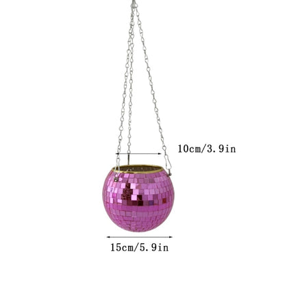 Glitzernde Disco Pflanze Topf Dekoration