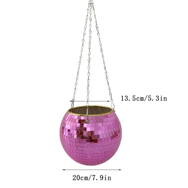 Glitzernde Disco Pflanze Topf Dekoration