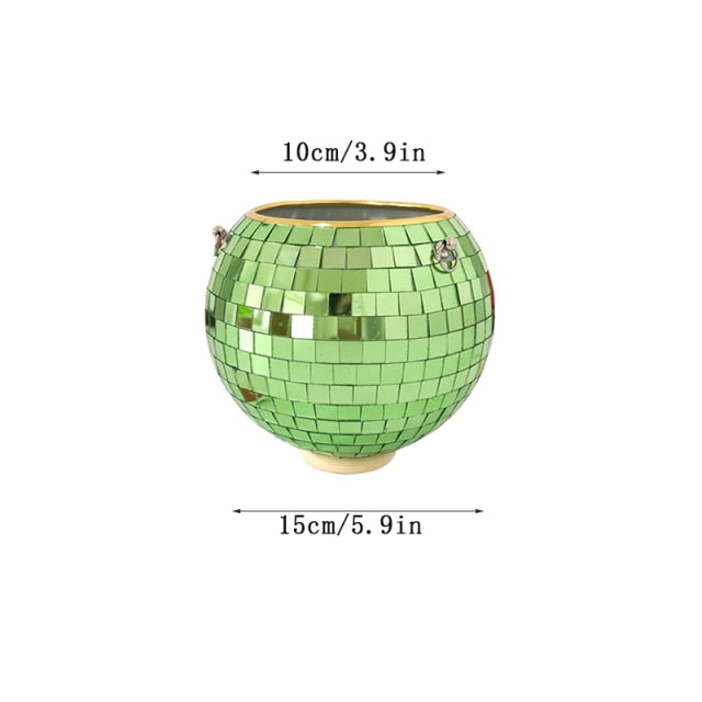 Glitzernde Disco Pflanze Topf Dekoration