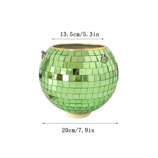 Glitzernde Disco Pflanze Topf Dekoration