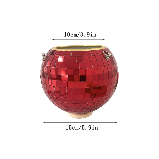 Glitzernde Disco Pflanze Topf Dekoration
