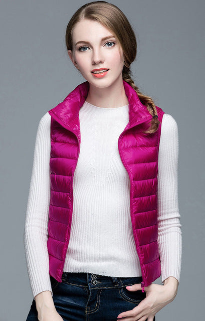 Daunenjacke Ärmellos Berlin Style Modern Damen