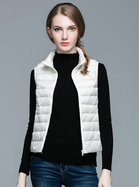 Daunenjacke Ärmellos Berlin Style Modern Damen