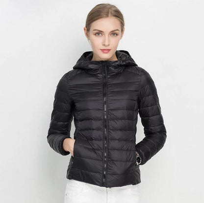 Damen Steppjacke Leicht Daunenfüllung Wasserabweisend