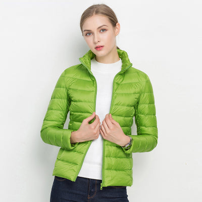 Leichte Daunenjacke Damen Winterjacke Elegant - BerlinGlamour