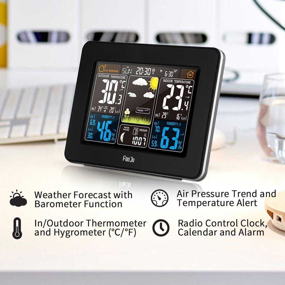 Wetterstation Wireless Innen Außenanzeige Modern