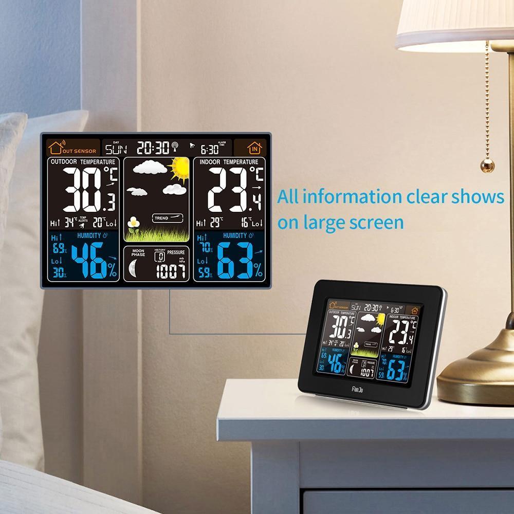 Wetterstation Wireless Innen Außenanzeige Modern