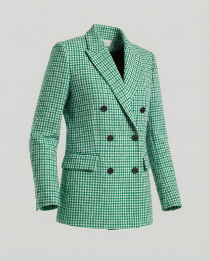 Klassischer Karo Blazer Damen Modern