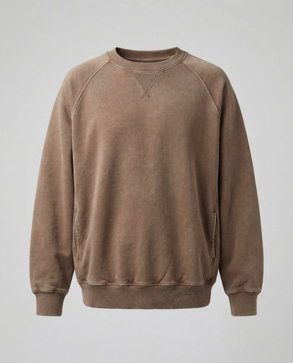 Kaschmir Sweatshirt V-Ausschnitt Bequem Freizeit