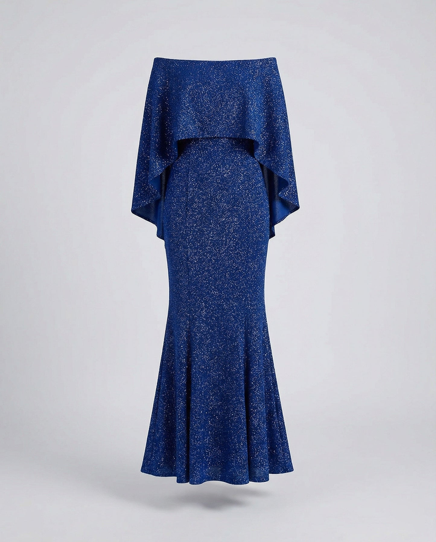 Elegantes Abendkleid Off-Shoulder Damenkleid Glitter