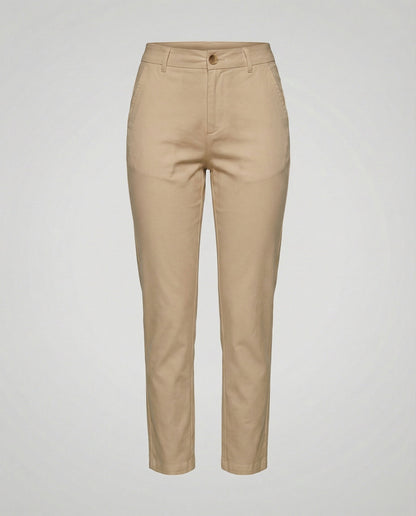 Damen Chino Hose Slim Fit Hochwerder