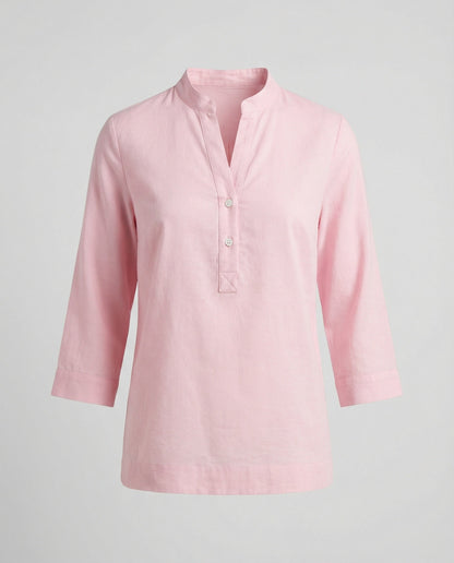Elegante Damen Bluse Stehkragen Modern