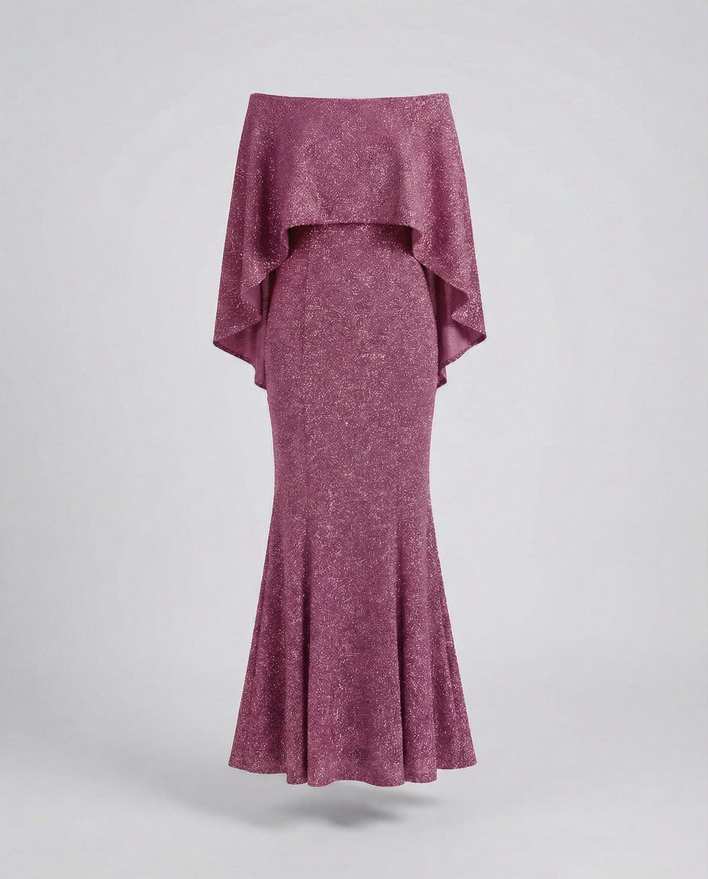 Elegantes Abendkleid Off-Shoulder Damenkleid Glitter