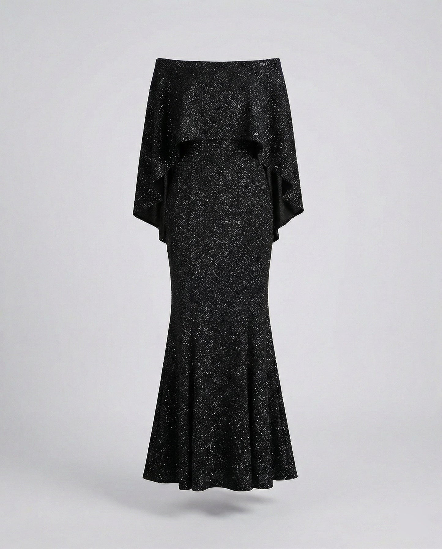 Elegantes Abendkleid Off-Shoulder Damenkleid Glitter