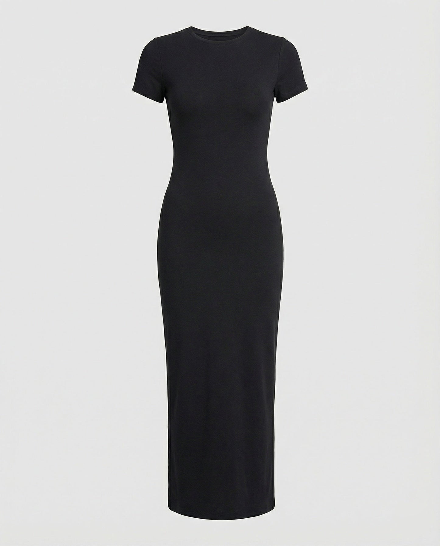 Figurbetontes Maxikleid Damen Kurzärmelig Elegant