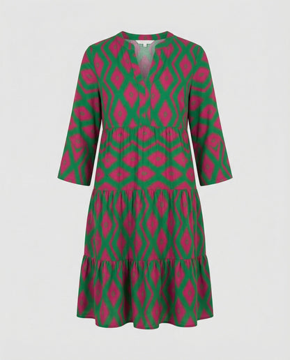 Sommerkleid Damen Leicht und Luftig Blumenprint