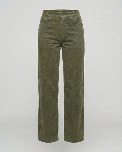 Damen Cordhose Weit Bequem Komfort Hose