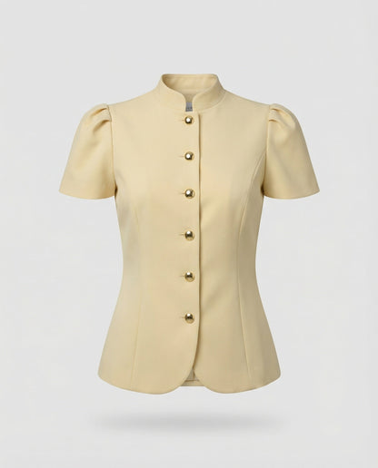 Damen Bluse Puffärmel Frauen Oberteil Elegent
