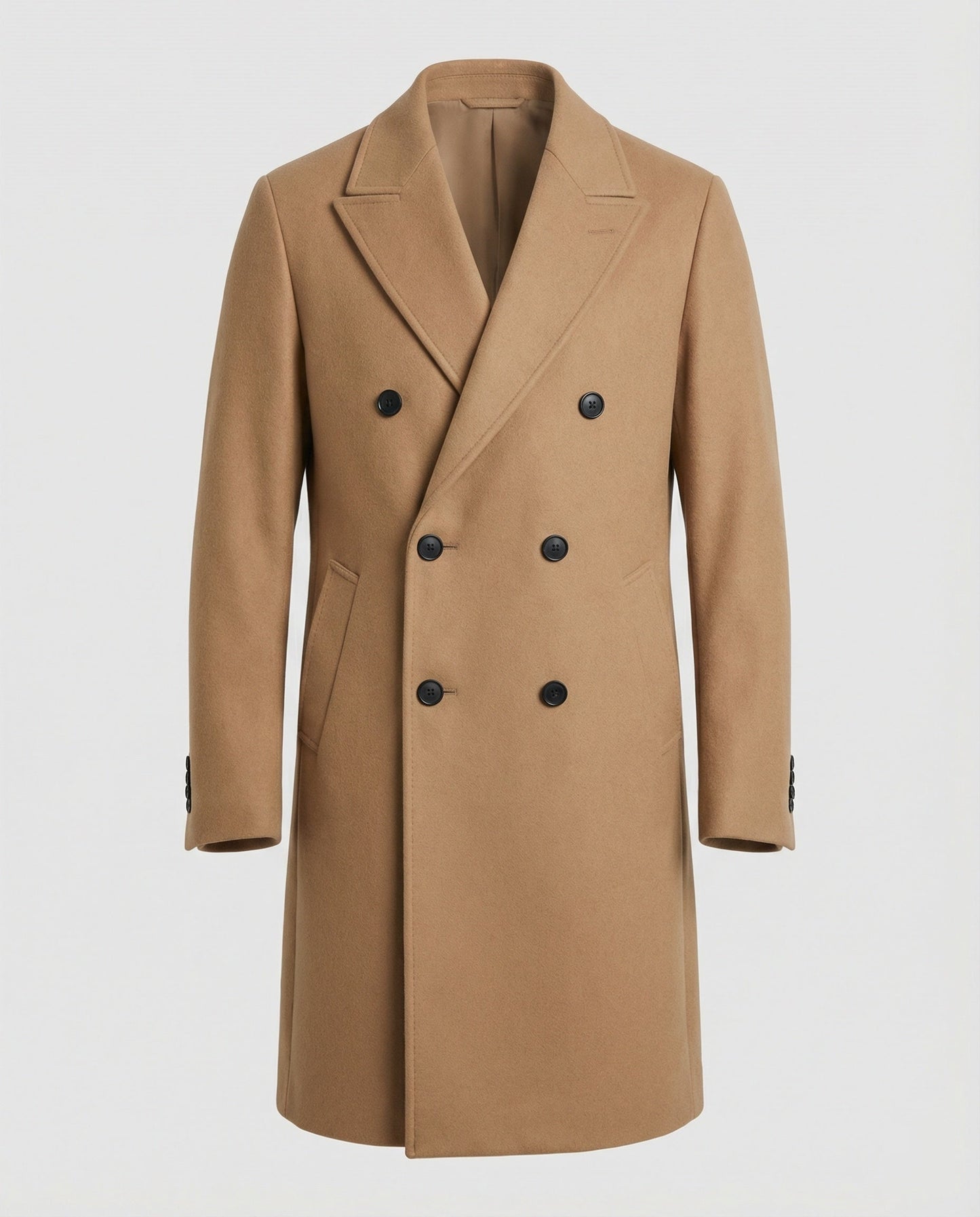 Herren Wollmantel Klassisch Warm Winter