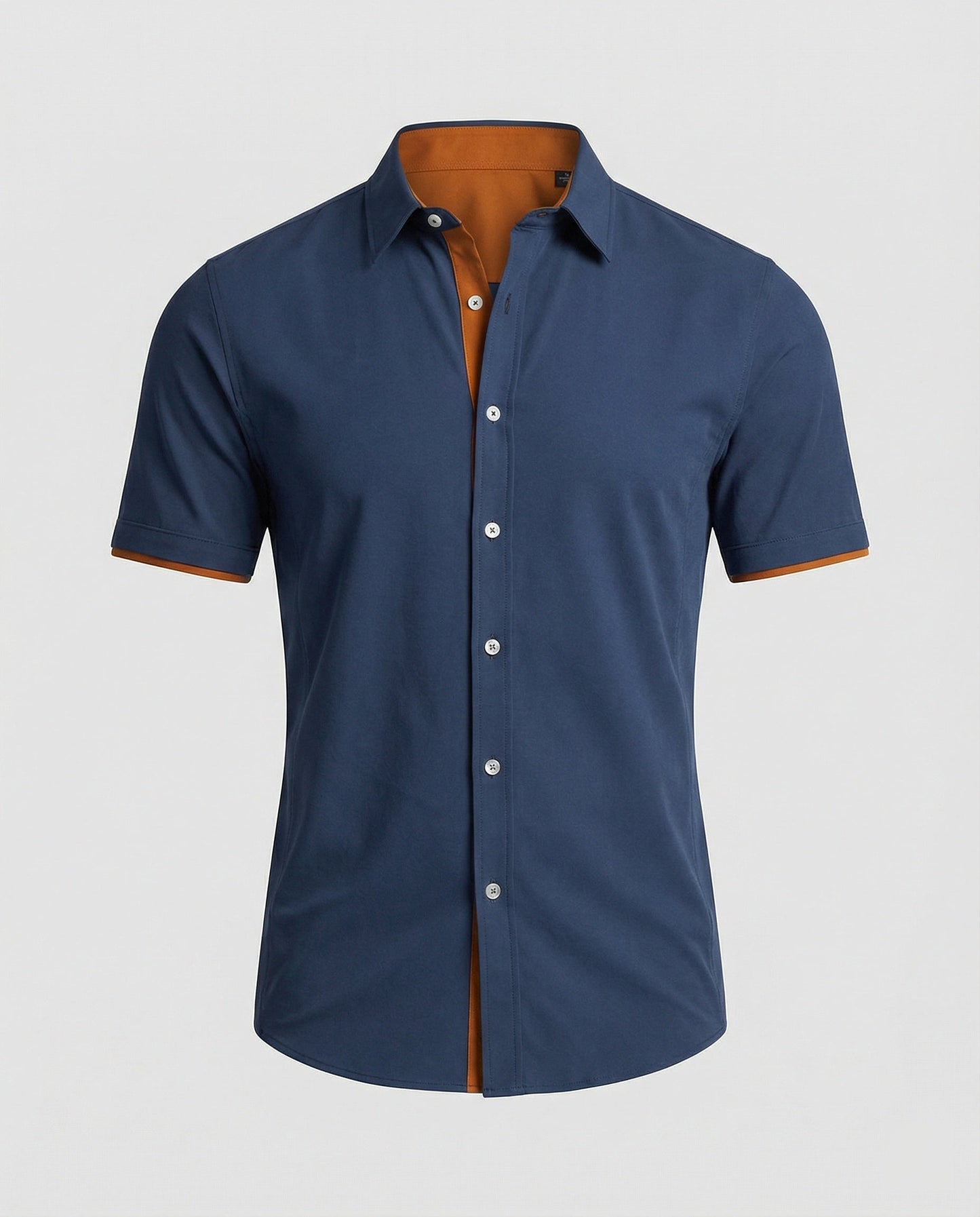 Herren Kurzarmhemd Slim Fit Modern