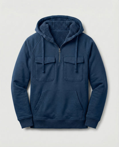 Männer Hoodie Klassisch Vieltaschen Bequem