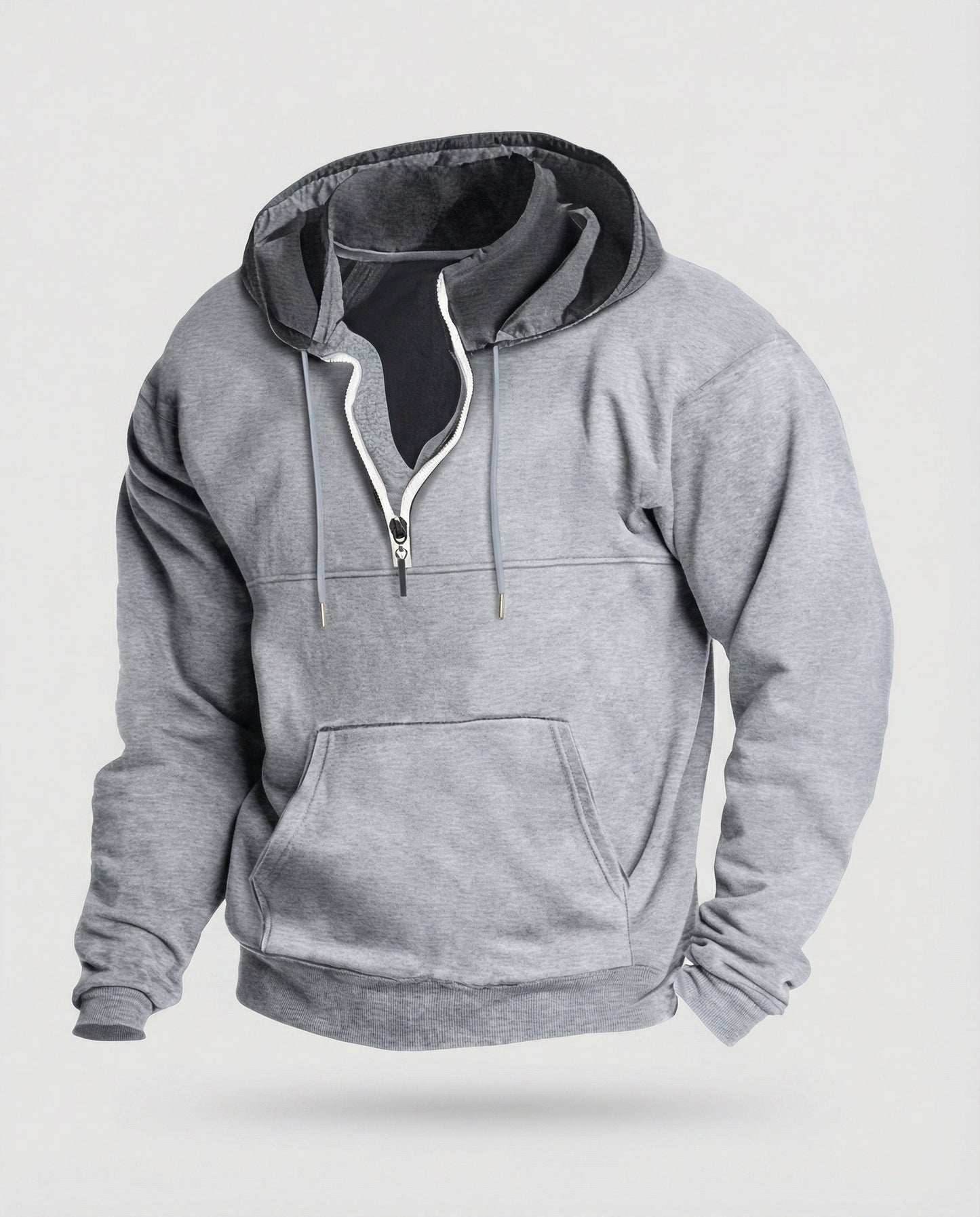 Männer Hoodie Halbzip Modern Cooler Style