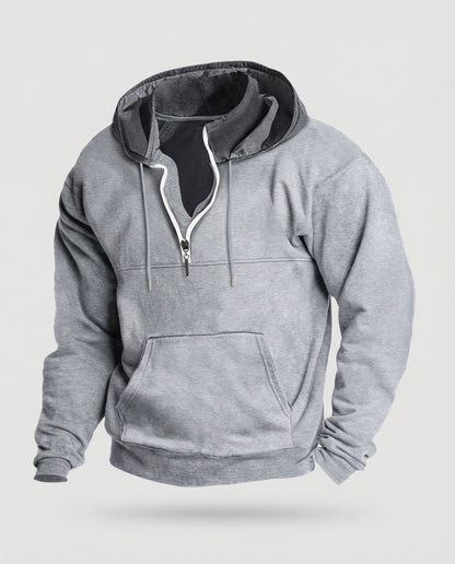 Männer Hoodie Halbzip Modern Cooler Style