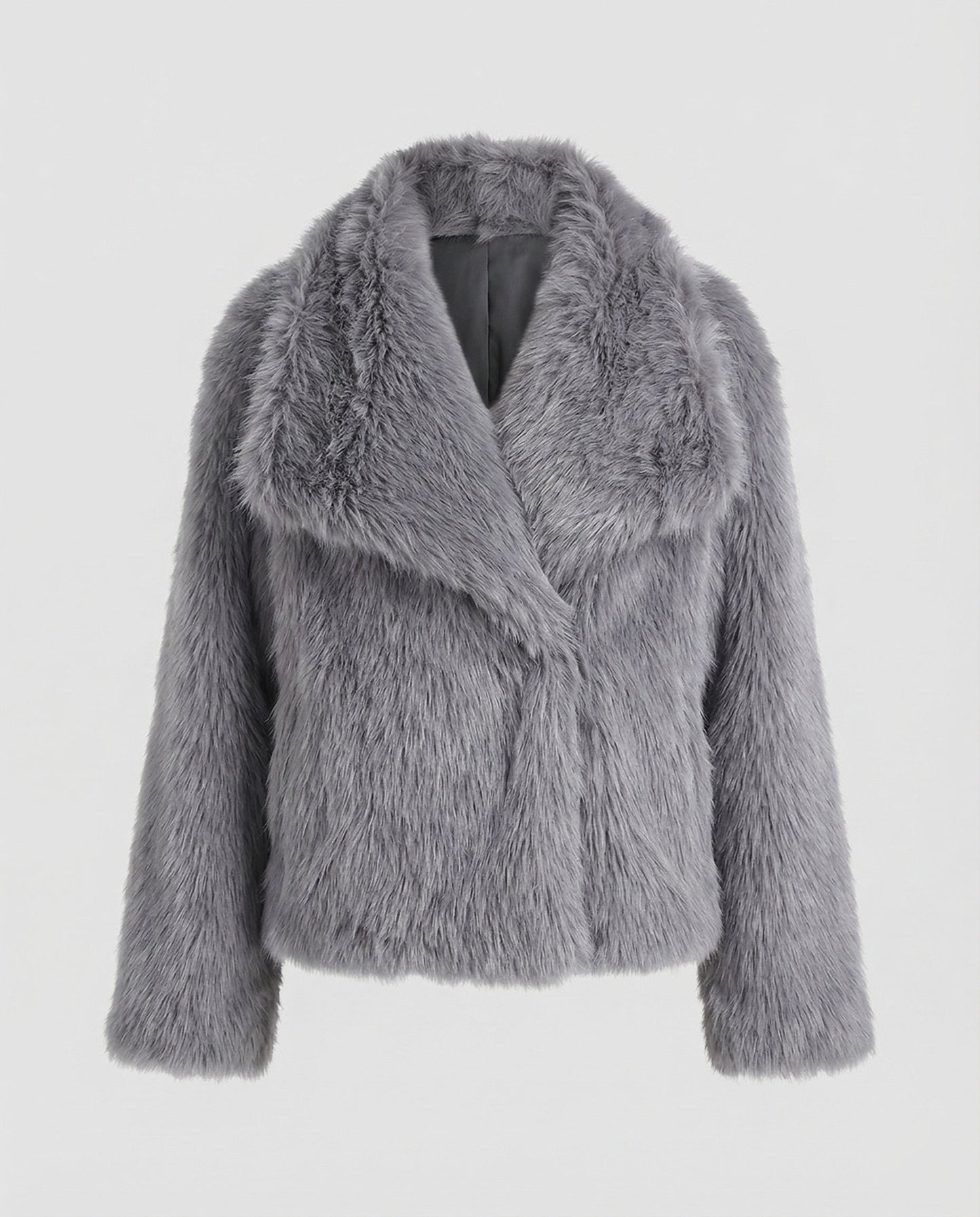 Fuchsfelljacke Streetstyle Luxus Mantel Damen
