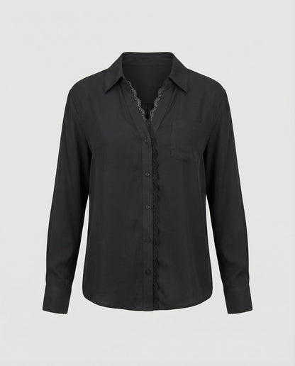 Damenbluse Spitze Elegant Frauenbluse