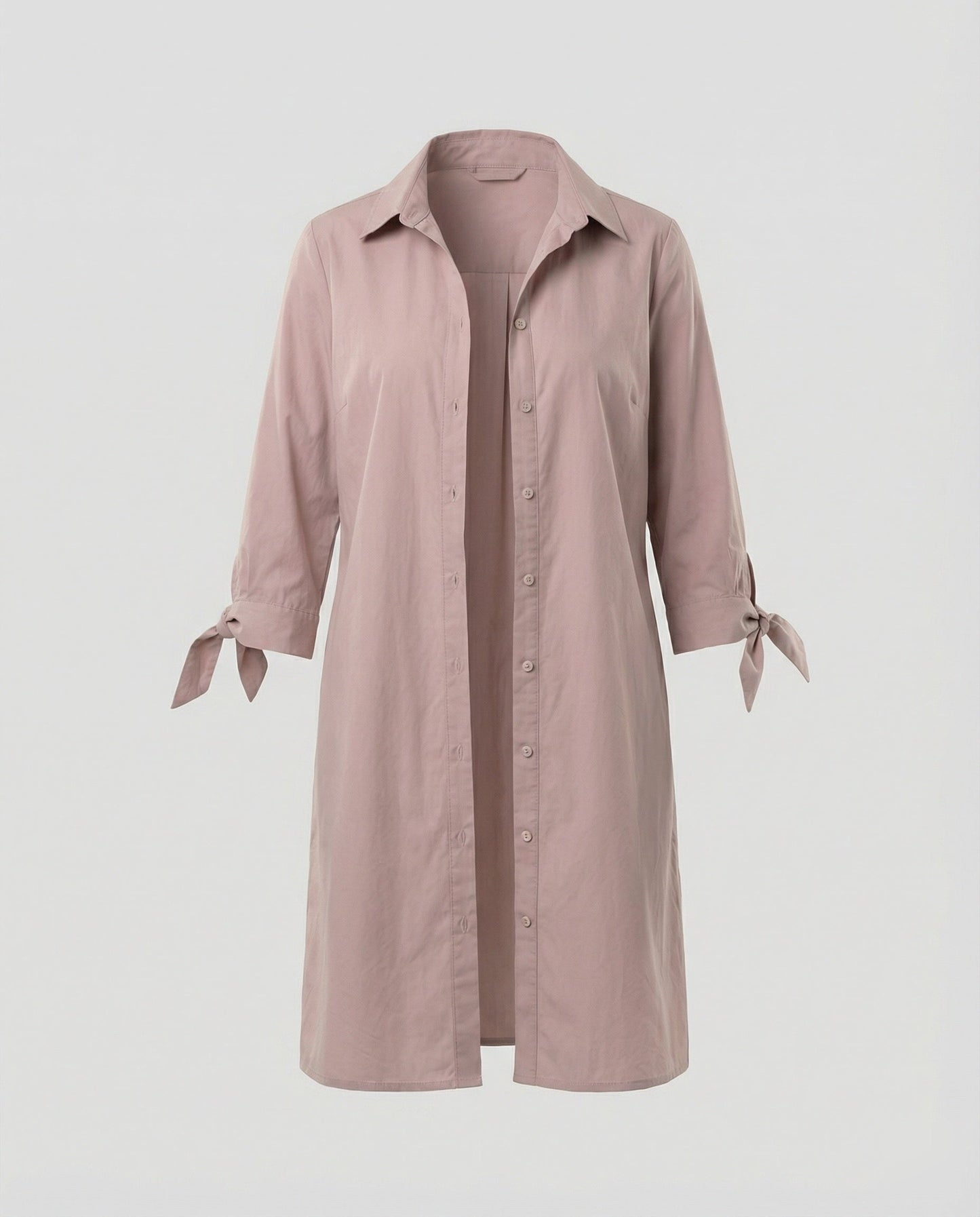 Damen Longbluse Lässig Umschlagärmel Freizeit - BerlinGlamour