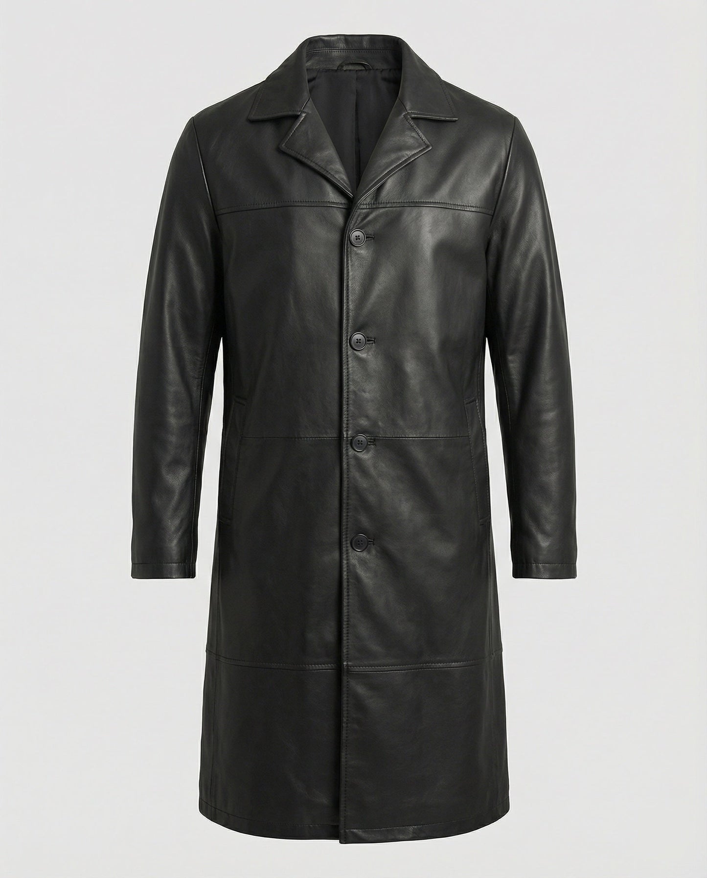 Herren Mantel Klassisch Langer Schnitt Winter