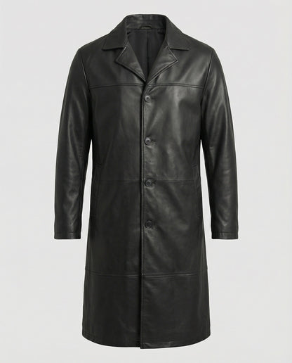 Herren Mantel Klassisch Langer Schnitt Winter