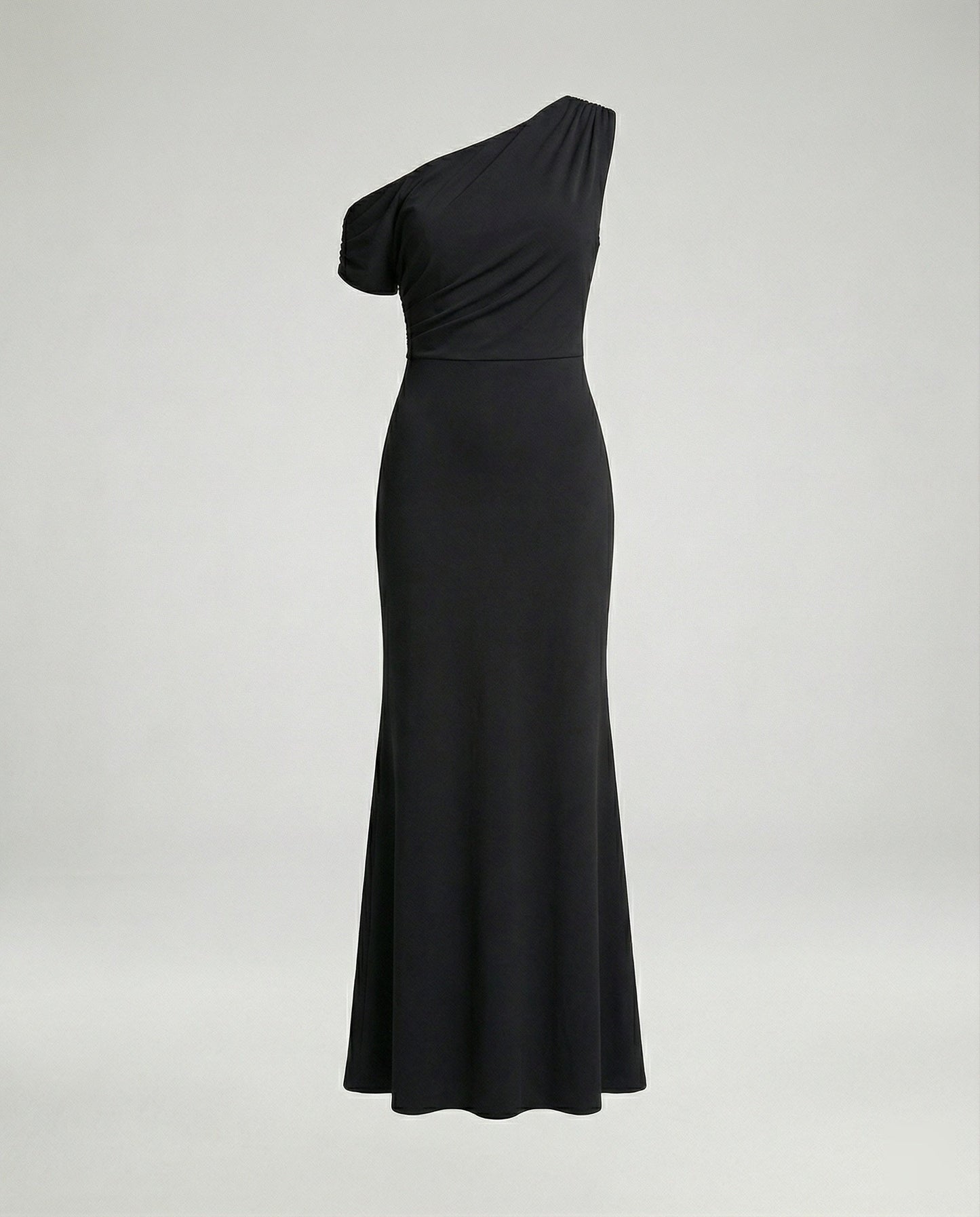 Elegantes Abendkleid Figurbetont Asymmetrisch Lang