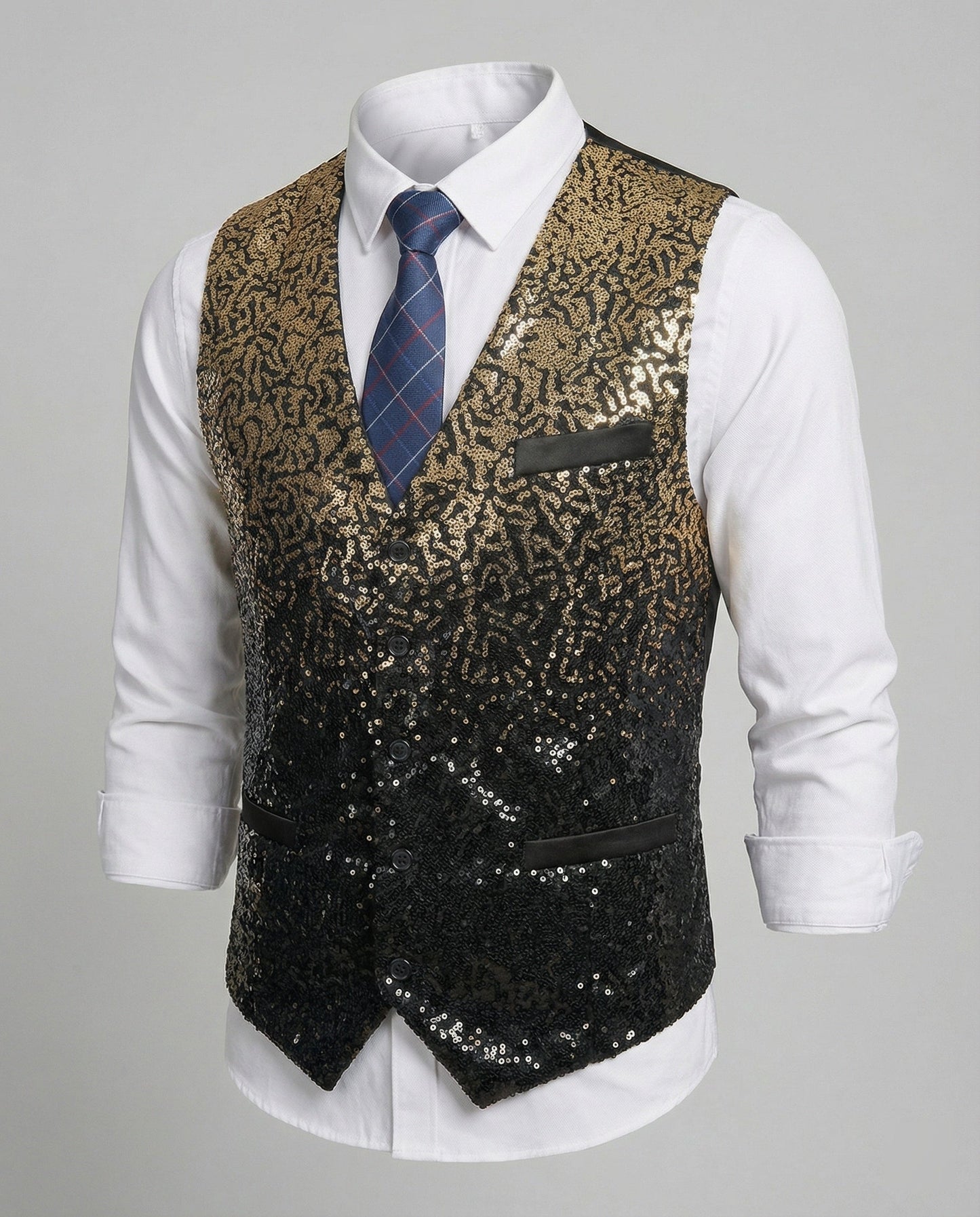 Glitzernde Paillettenweste Damen