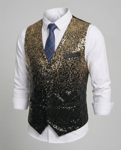 Glitzernde Paillettenweste Damen