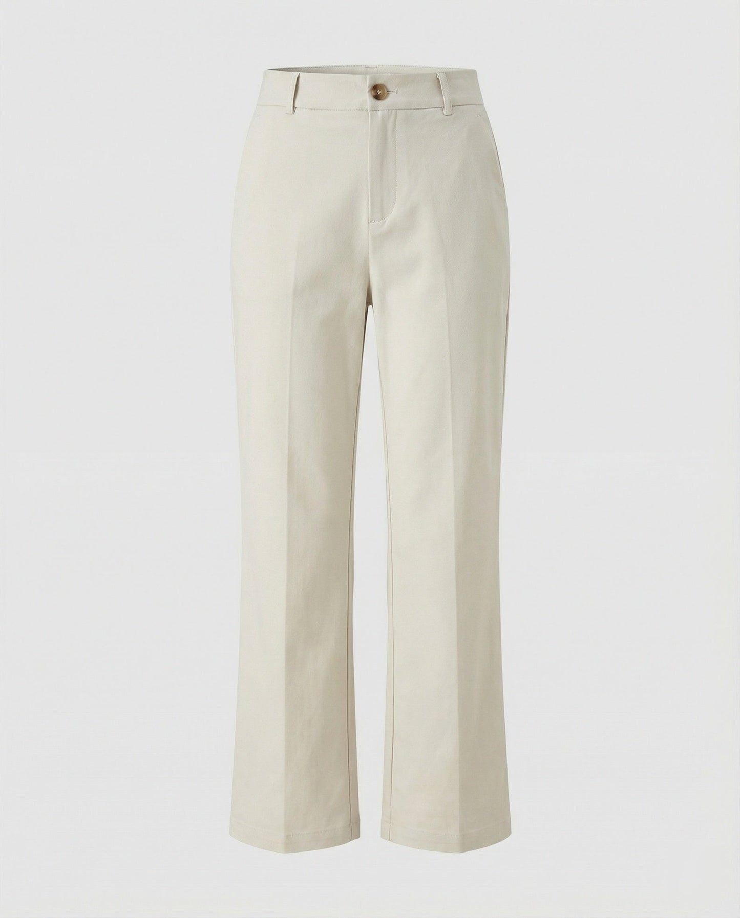 Damen Stoffhose High Waist Elegant Weite Bein