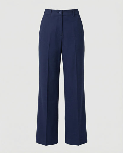 Damen Hose Weite Bequem Hochtailliert Komfort