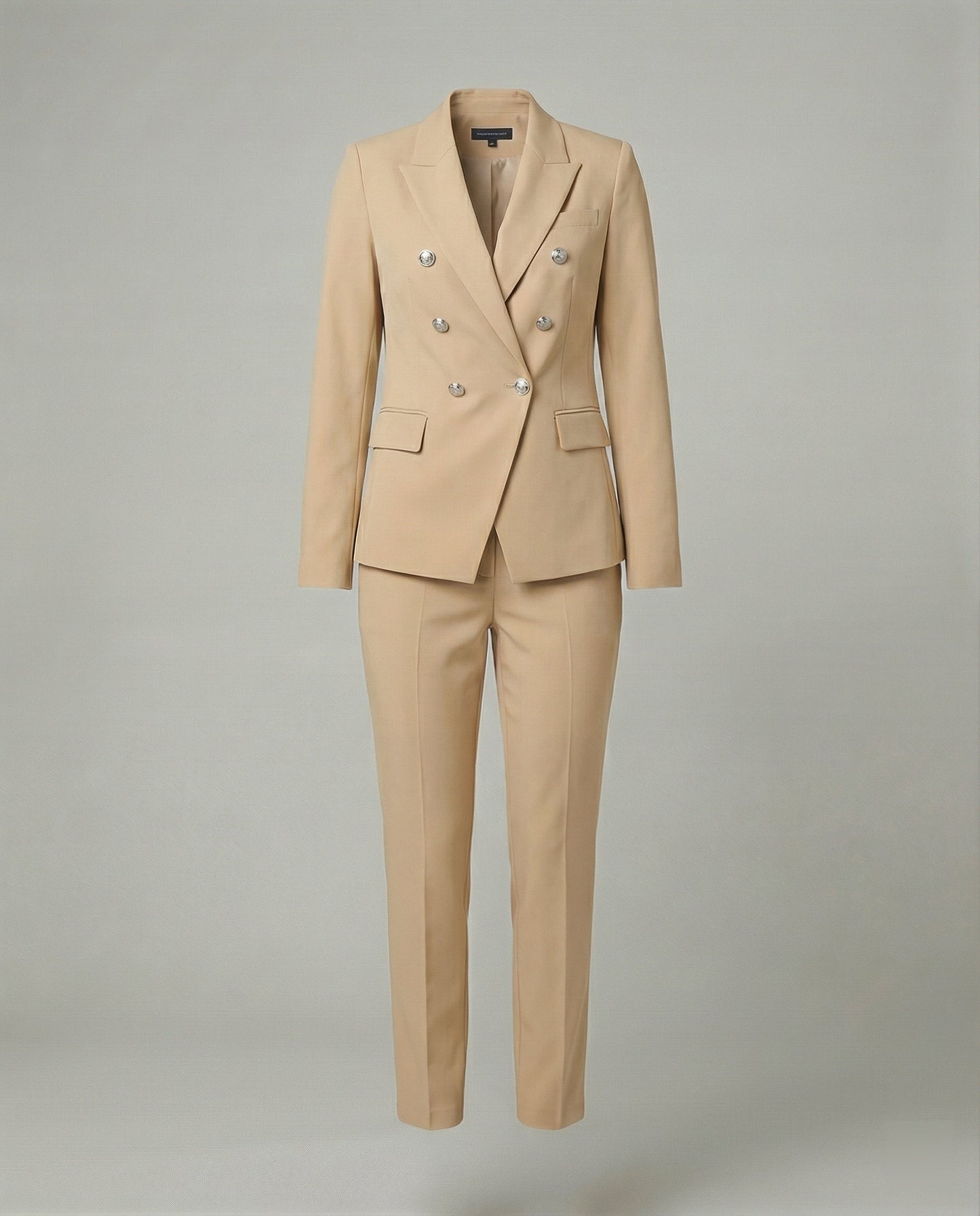 Damen Blazer Satz Schick Modern Knopf