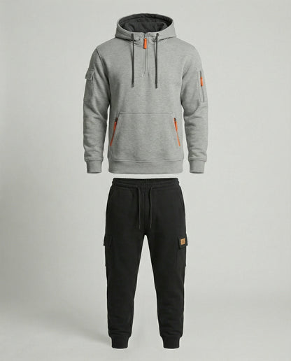 Herren Sportbekleidung Set Hoodie Jogginghose Funktionsshirt