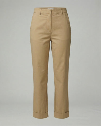 Weite Damen Stoffhose Elastischer Bund Bequem