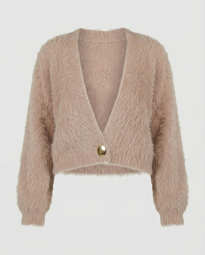 Weiche Strickjacke Damen Oversized Flauschig