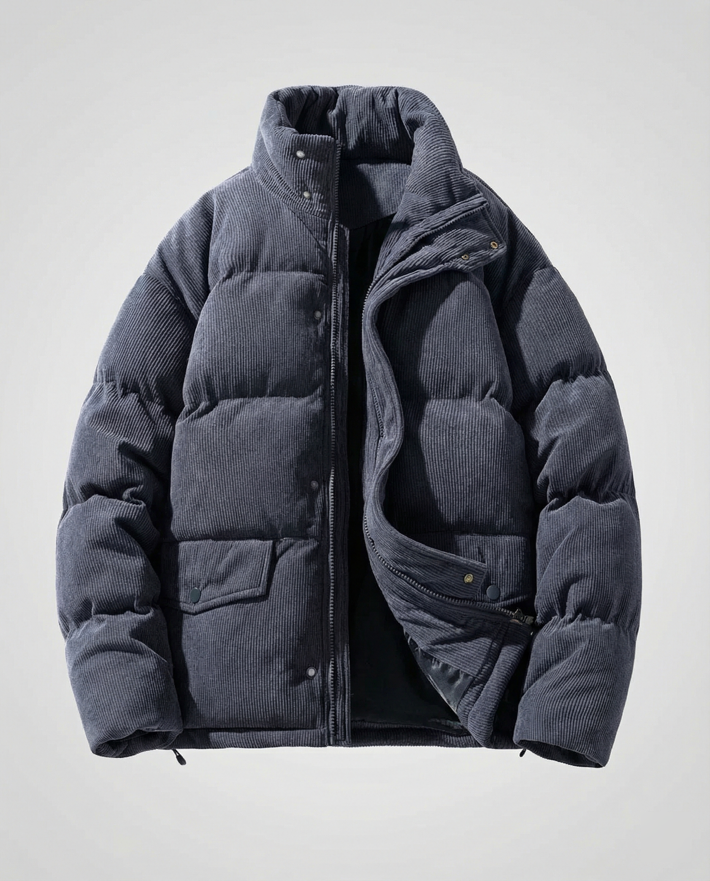 Herren Steppjacke Winter Warm Trendig Cord