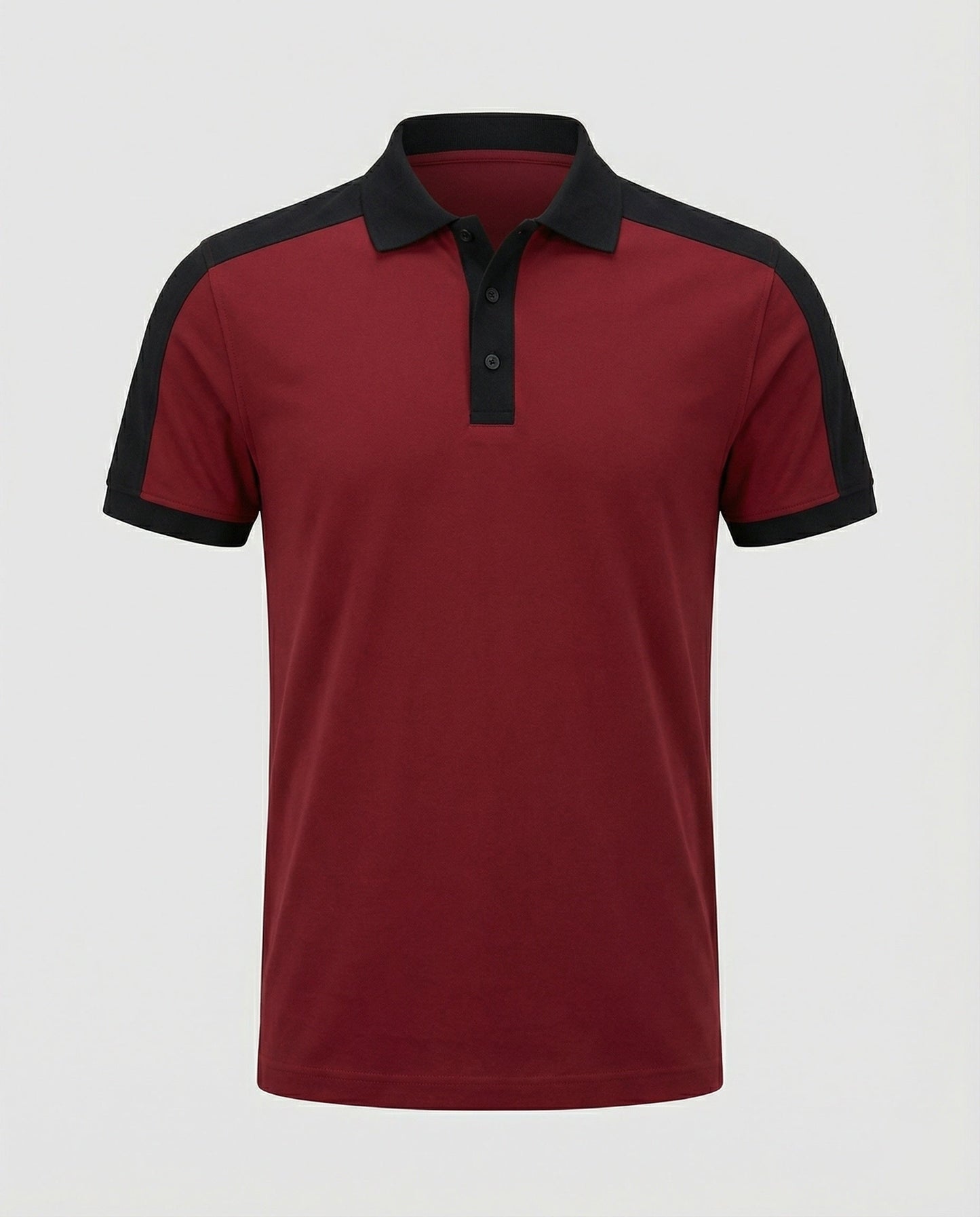 Herren Poloshirt Kontrastkragen Modern Slimfit