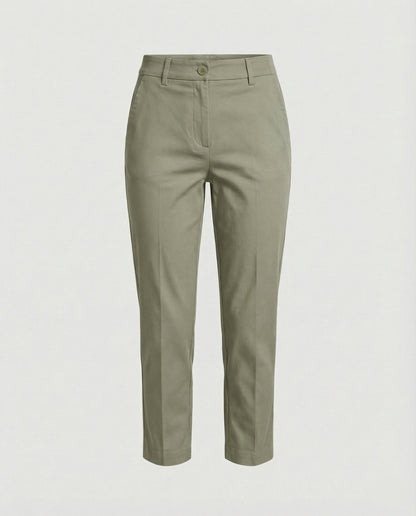 Damen Stoffhose Kurz Modisch Geschnitten Sommer