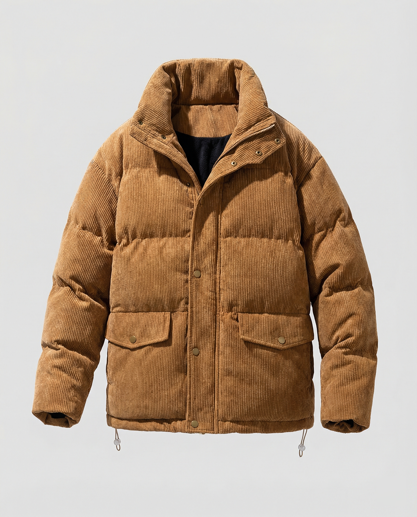 Herren Steppjacke Winter Warm Trendig Cord