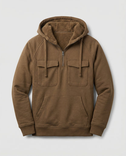 Männer Hoodie Klassisch Vieltaschen Bequem