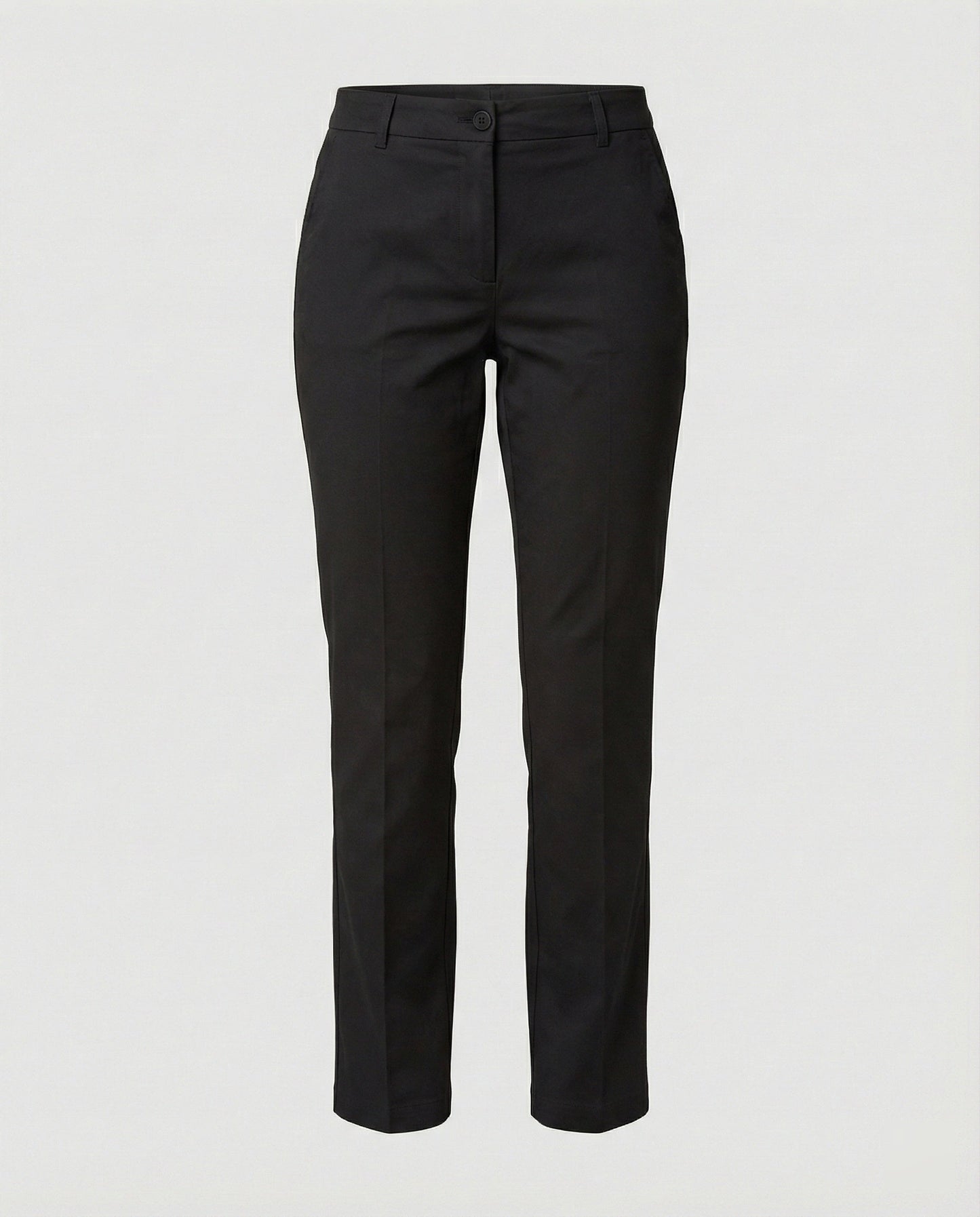 Damen Businesshose Hochtailliert Elegant Schwarz
