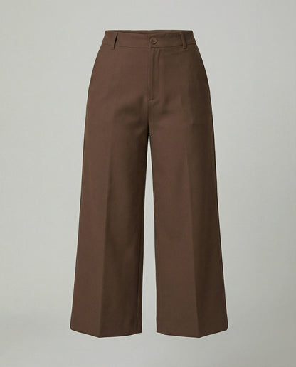 Damen Stoffhose Weite Bequem Klassisch