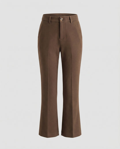 Weite Damen Stoffhose Flare Style