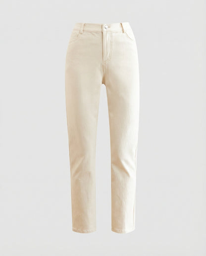 Schmale Damen Stoffhose Elegant Slim Fit